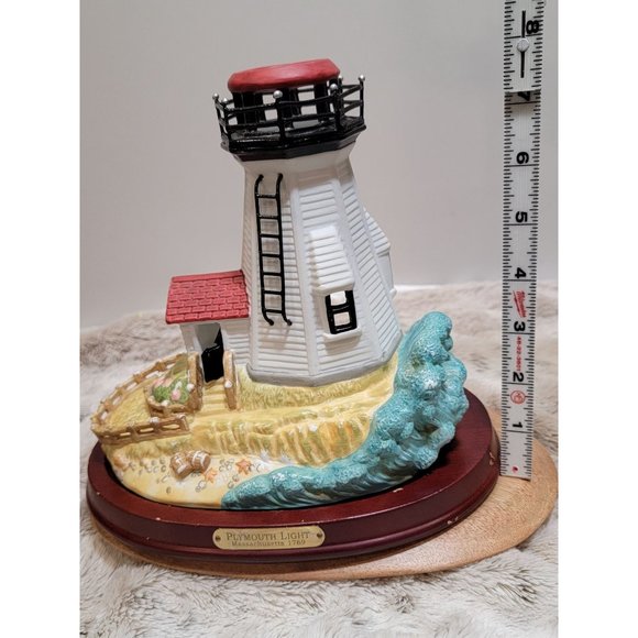 PartyLite Accents Vintage Plymouth Light Lighthouse Candle Holder